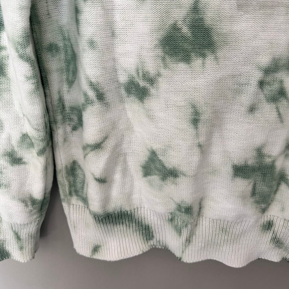 Vintage Weatherproof Green Tie Dye V-neck Hoodied Sweatshirt XS, NWT - Picture 9 of 9
